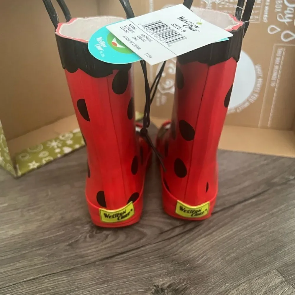 Western Chief Ladybug Rain Boots - Toddler Girls